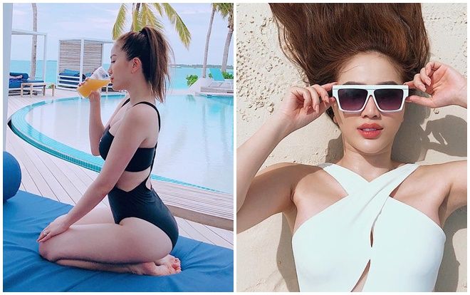 Diện trang phục cắt xẻ táo bạo, Bảo Thy quyến rũ với vòng một đẫy đà ở tuổi 30
