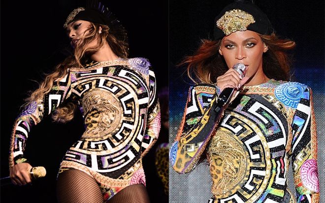 Khi Beyoncé chơi trội cùng dàn vũ công 'phủ vàng' trong trang phục Versace