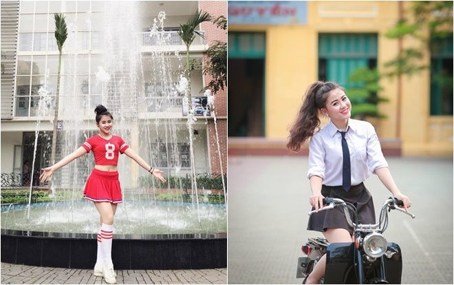 Bị ném đá khi cổ vũ U23 Việt Nam, Á khôi ĐH Văn hóa phản pháo: 'Mình yêu bóng đá từ bé chứ không hề phông bạt'