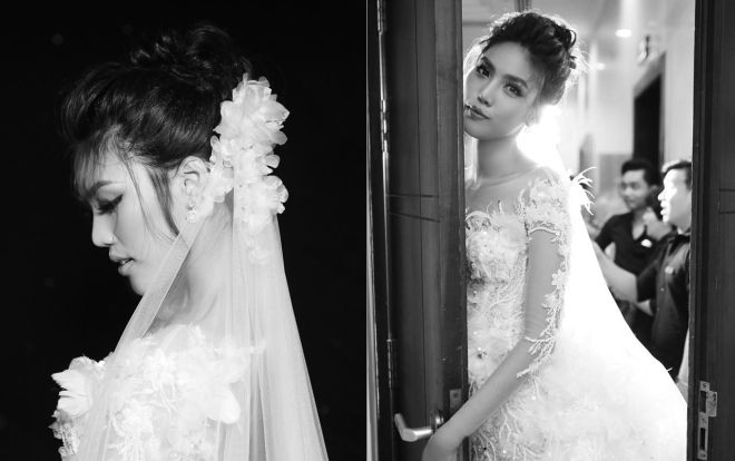 Lan Khuê hóa cô dâu kiêu kỳ trước ngày cưới với váy trắng bồng bềnh tựa mây bay