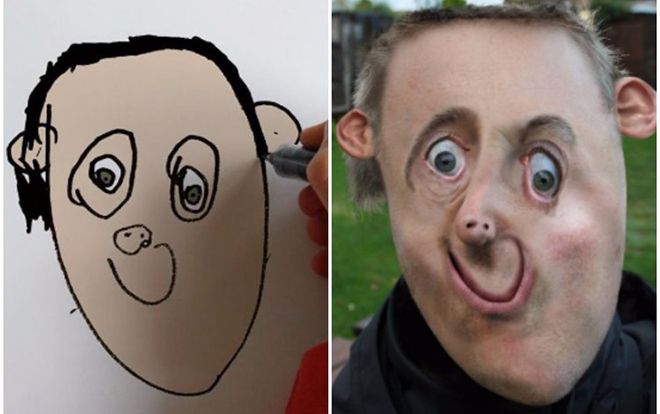 Ông bố giỏi Photoshop này đã biến những bức vẽ của con mình thành sự thật và kết quả khiến ai cũng bất ngờ