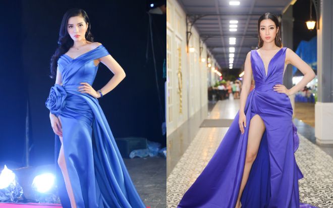 Hoa hậu Kỳ Duyên - Đỗ Mỹ Linh đọ chân dài miên man đẹp nghẹt thở trên cùng thảm đỏ