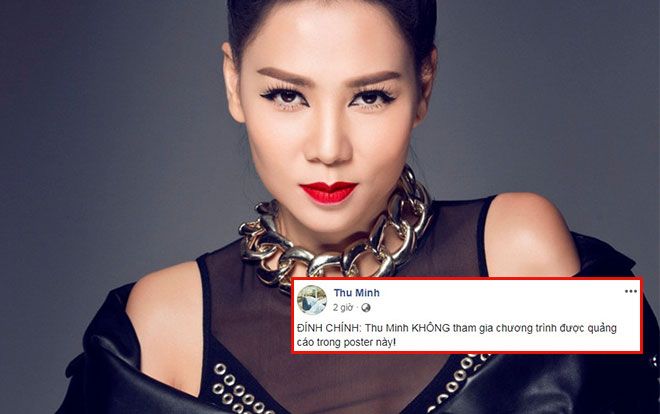 Sau Noo Phước Thịnh, đến lượt Thu Minh 'bàng hoàng' trước đêm nhạc giả 'vô tư' đăng poster của mình