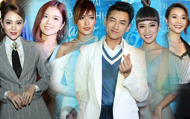 Isaac biểu cảm 50 sắc thái đáng yêu bên Phan Ngân tại họp báo phim 'Mùa viết tình ca'