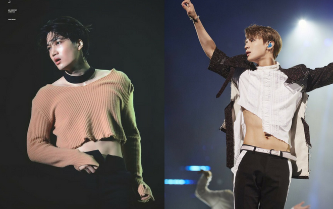 Đến áo crop top như con gái còn mặc được, các idol nam xứ Hàn còn gì mà không dám thử?