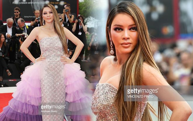 Thảm đỏ LHP Venice 2018 ngày 3: Lý Nhã Kỳ diện váy ombre tím nổi bật giữa dàn sao Hollywood