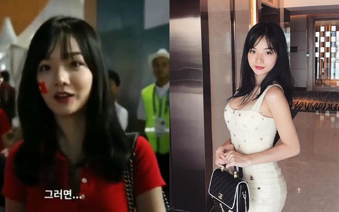 Dân mạng đã nhanh như chớp tìm ra info cô nàng CĐV Việt Nam xinh đẹp gây sốt trên truyền hình Hàn Quốc