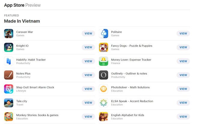 App Store chào mừng Quốc khánh bằng danh sách ứng dụng VN