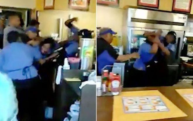 Không muốn rửa bát, nữ nhân viên nhà hàng giật tóc, đánh nhau trước mặt thực khách