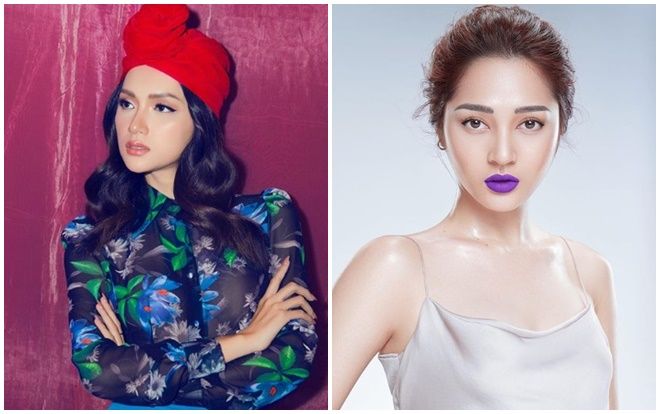 Hương Giang hóa 'bánh bèo' với son hồng cánh sen, Bảo Anh 'chơi lớn' với son tím rượu