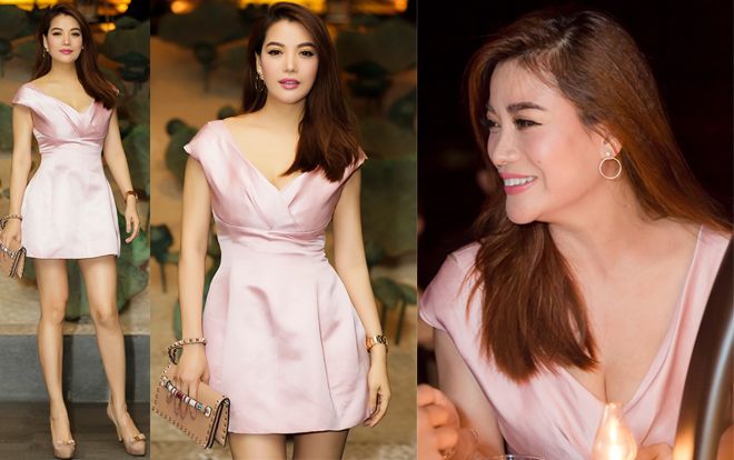 Trương Ngọc Ánh khoe chân thon và vòm ngực căng đầy ở tuổi 41