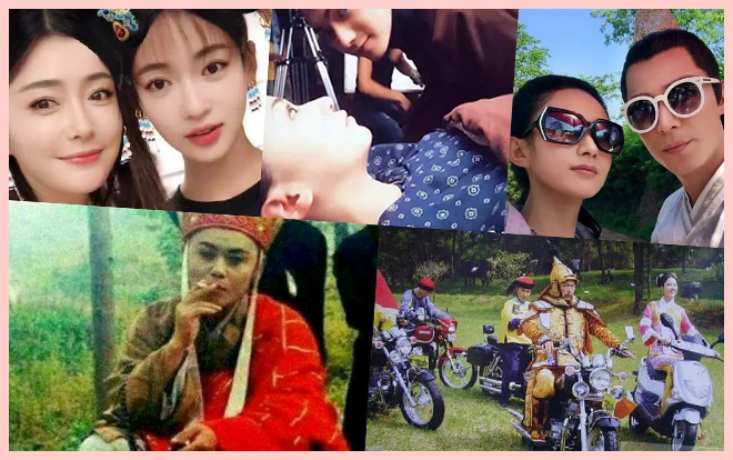 Hậu trường khác biệt một trời một vực khi lên phim: Đường Tăng hút thuốc, Dịch Dương Thiên Tỉ ngủ gật