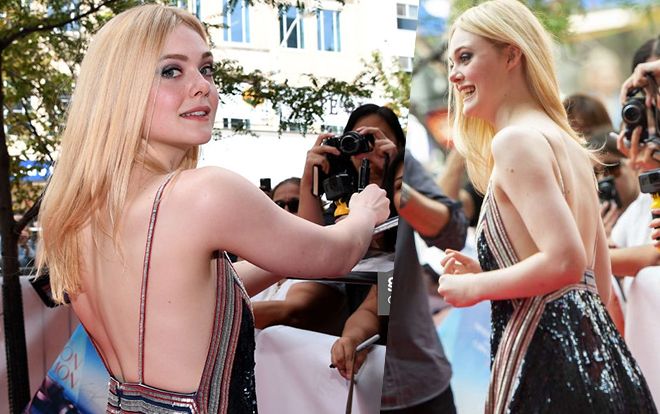 'Tiên nữ' Hollywood Elle Fanning hở táo bạo tại LHP Quốc tế Toronto