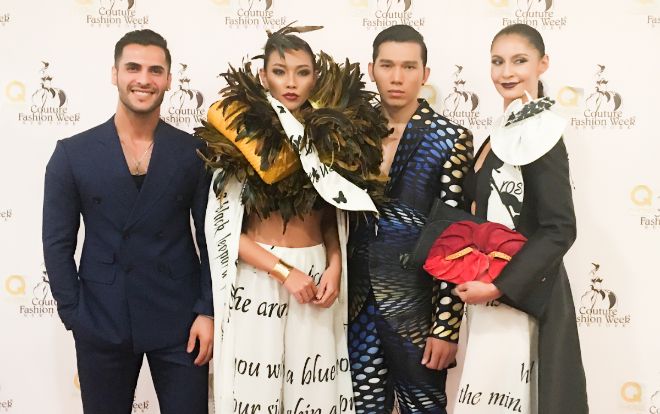 Ngọc Tình và Diệu Huyền làm vedette ở tuần lễ thời trang Couture Fashion Week tại New York