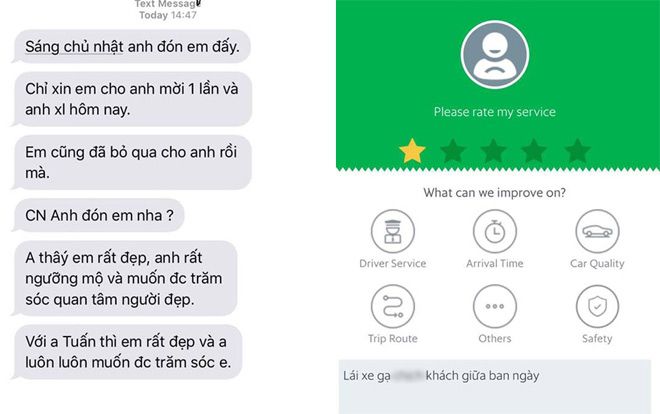 Nữ hành khách xinh đẹp tố tài xế Grab tấn công tình dục còn đưa 1 triệu đồng để 'mua thời gian đi chơi cùng'