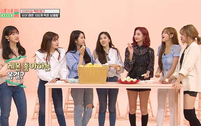 Idol Room: Vừa comeback, Oh My Girl đã lên show thi ăn chanh khí thế