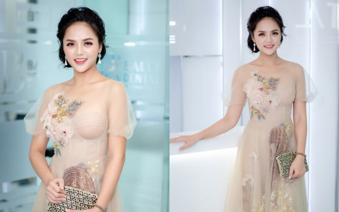 'Gái làng chơi' bị ghét nhất 'Quỳnh búp bê' diện váy mỏng tang khoe vòng một khủng đi sự kiện