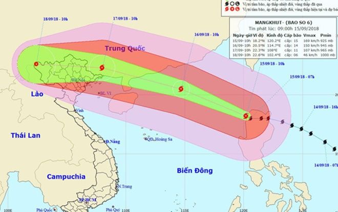 Tin hot: Siêu bão Mangkhut đã vào Biển Đông