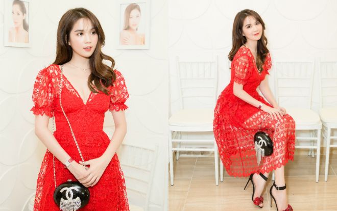 Ngọc Trinh diện chiếc váy như lưới cá khoe khéo vòng một đi sự kiện