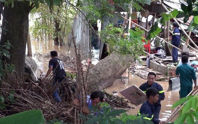 Người chồng đau đớn chứng kiến cây ngã sập nhà, đè vợ và con trai tử vong lúc rạng sáng