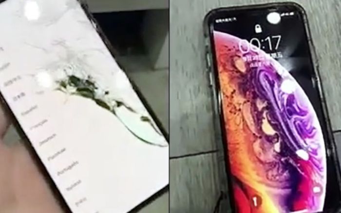 Mới mua chưa cầm nóng tay, anh chàng đã phải khóc thét vì làm rơi nát bét iPhone Xs Max