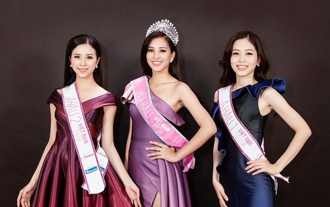 Đọ sức hút của Hoa hậu Việt Nam 2018 Trần Tiểu Vy cùng hai á hậu trên mạng xã hội