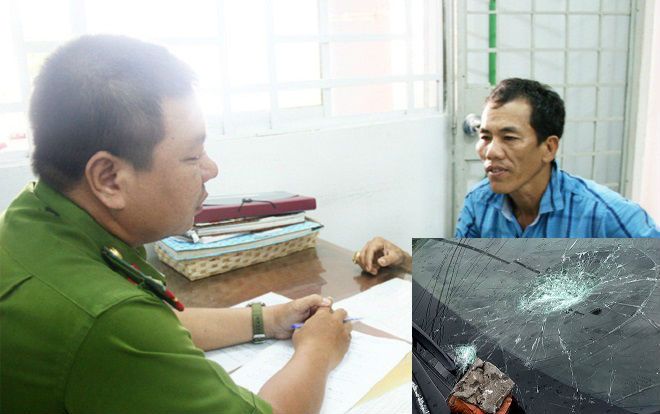 Thấy chồng mới của vợ cũ về thăm quê, chồng cũ chặn đường đập nát kính xe ô tô