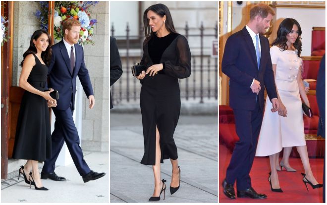 Dù diện nhiều váy áo đắt tiền nhưng thực tế Meghan lại rất 'tiết kiệm' giày dép