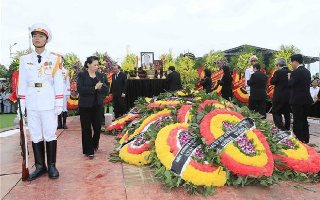 Chủ tịch nước Trần Đại Quang đã an nghỉ tại quê nhà