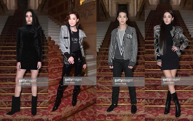 Hứa Ngụy Châu bảnh bao bên 'noona' Sandara Park, Xa Thi Mạn và Mai Davika ở 'Paris Fashion Week' ngày 4