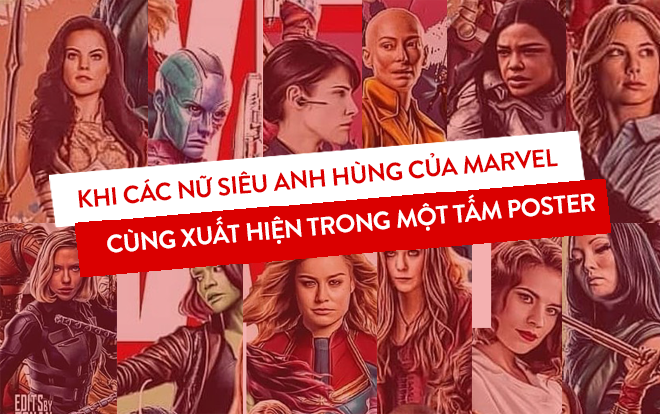 Khi nữ siêu anh hùng của Marvel cùng xuất hiện trong một tấm poster: Quá đẹp và hấp dẫn!