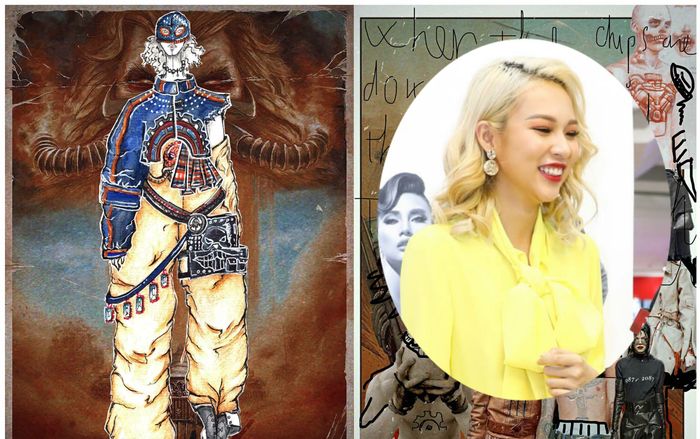 Phí Phương Anh ngồi ghế nóng chấm thi thí sinh, giật mình thon thót với trang phục lấy cảm hứng từ 'xác chết'