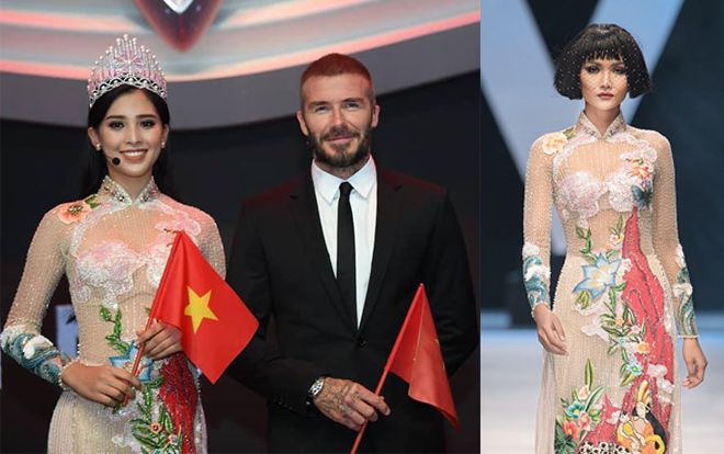 Trần Tiểu Vy lại làm fan 'xoắn não' khi mặc áo dài 'trăm trứng nở trăm con' giống H'Hen Niê