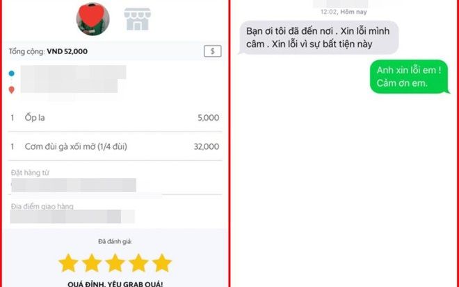 Giận giữ vì tài xế grab không phản hồi, gọi điện cúp máy ngang nhưng chỉ một dòng tin nhắn này đủ khiến nam hành khách lặng người