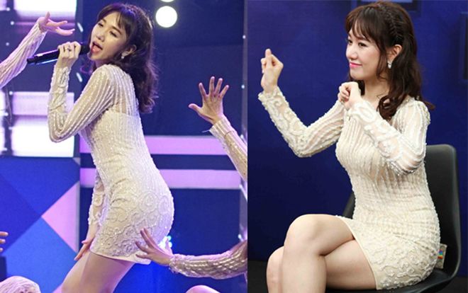 Hari Won mặc váy ngắn khoe triệt để đường cong hấp dẫn sau khi giảm thành công 10 kg