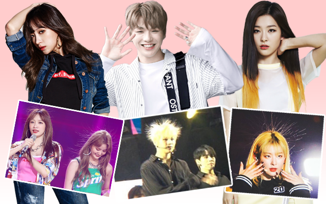 Trình diễn cực sung nhưng chuyện gì đang xảy ra với mái tóc của loạt sao kpop thế này?