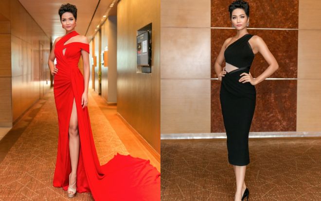 H'Hen Niê diện váy ôm sát khoe vòng ba xấp xỉ 1 mét tại sự kiện