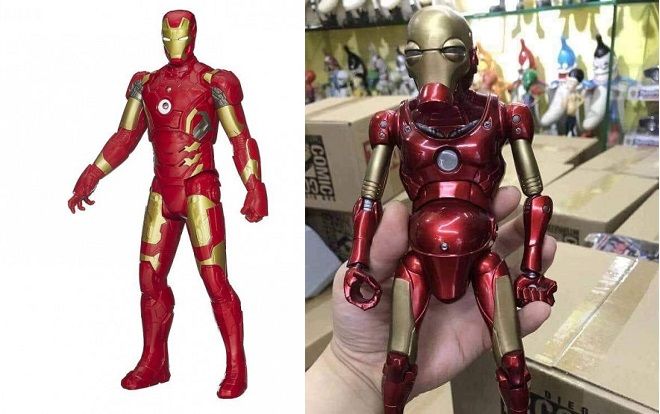 Đặt mô hình người sắt bạc triệu, anh chàng khóc ròng khi nhận được phiên bản teo cơ lại còn bụng bia