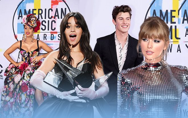 Toàn cảnh AMAs 2018: Taylor Swift về 'phe' Cardi B, Shawn Mendes đỏ mặt vì… 'chiếc-quần-phản-chủ'