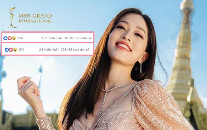 Phương Nga dẫn đầu với hơn 2 triệu điểm, lăm le thắng 'toàn thế giới' tại Miss Grand International 2018