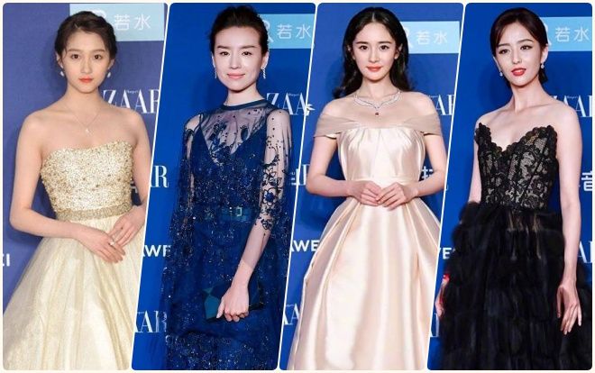 Bảng xếp hạng trang phục nữ minh tinh trong đêm Bazaar: Dương Mịch xếp thứ ba, vị trí đứng đầu gây shock