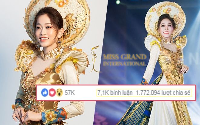 Lập kỷ lục 2 triệu lượt share, Phương Nga vẫn chưa 'chắc thắng' giải Trang phục truyền thống vì lý do này!