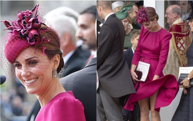 Lại bị gió tốc váy nhưng Công nương Kate vẫn an toàn nhờ xử trí nhanh nhạy