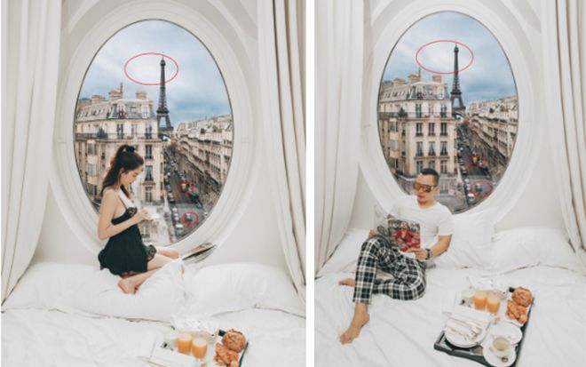 Chả cần phải đi Paris, chỉ cần 30 USD là bạn sẽ có ngay bộ ảnh 'sống ảo' như Ngọc Trinh