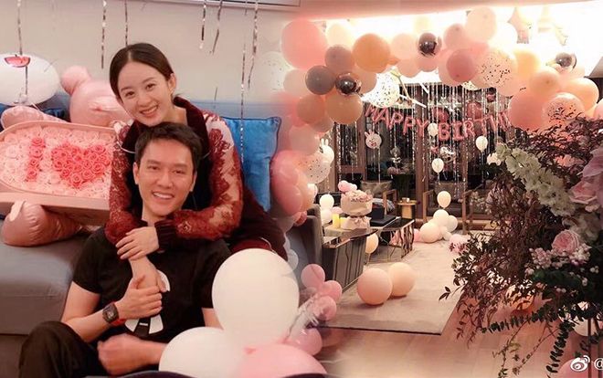 Sau khi công bố kết hôn, Triệu Lệ Dĩnh đăng ảnh ôm Phùng Thiệu Phong, cười viên mãn trong tiệc sinh nhật