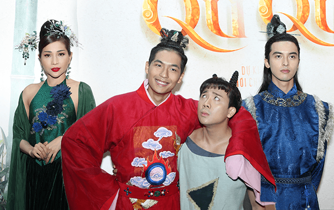 Trấn Thành - Quốc Anh thành cặp bài trùng, nữ chính Nhã Phương vắng mặt trong buổi showcase 'Trạng Quỳnh'