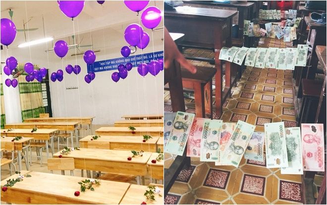 Quà sớm 20/10: Con trai lớp người ta tặng toàn giày hiệu, tiền mặt và nhiều hơn thế…