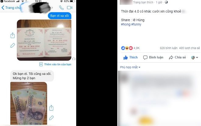 Mời cưới thời mạng xã hội và pha mừng cưới 'bá đạo' khiến dân tình cười nghiêng ngả