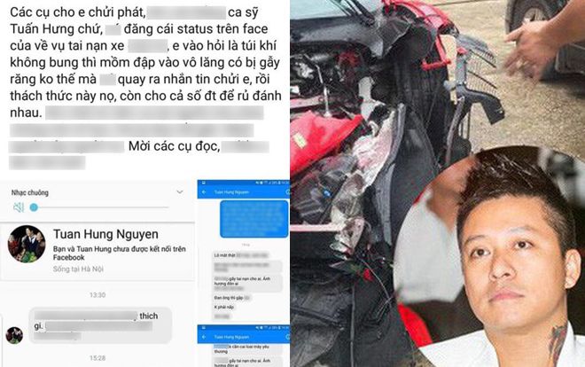 Tuấn Hưng trực tiếp nhắn tin ‘dằn mặt’ người ‘đá đểu’ mình về siêu xe 16 tỷ gặp tai nạn, còn đây là phản ứng của cộng đồng mạng