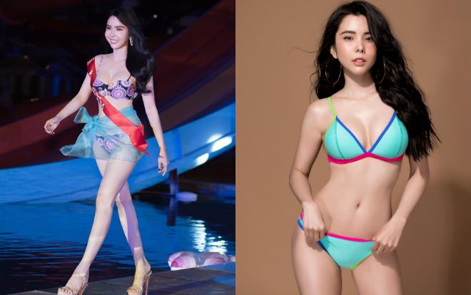 Diện áo tắm phô diễn vòng ba 1 mét, Á khôi Huỳnh Vy bất ngờ giật giải Hoa hậu có hình thể đẹp nhất